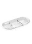 Hermia CAM0501 Plato para Servir Pasteles de Vidrio Transparente Elegante y Duradero Apto para Lavavajillas 31x13x4 cm